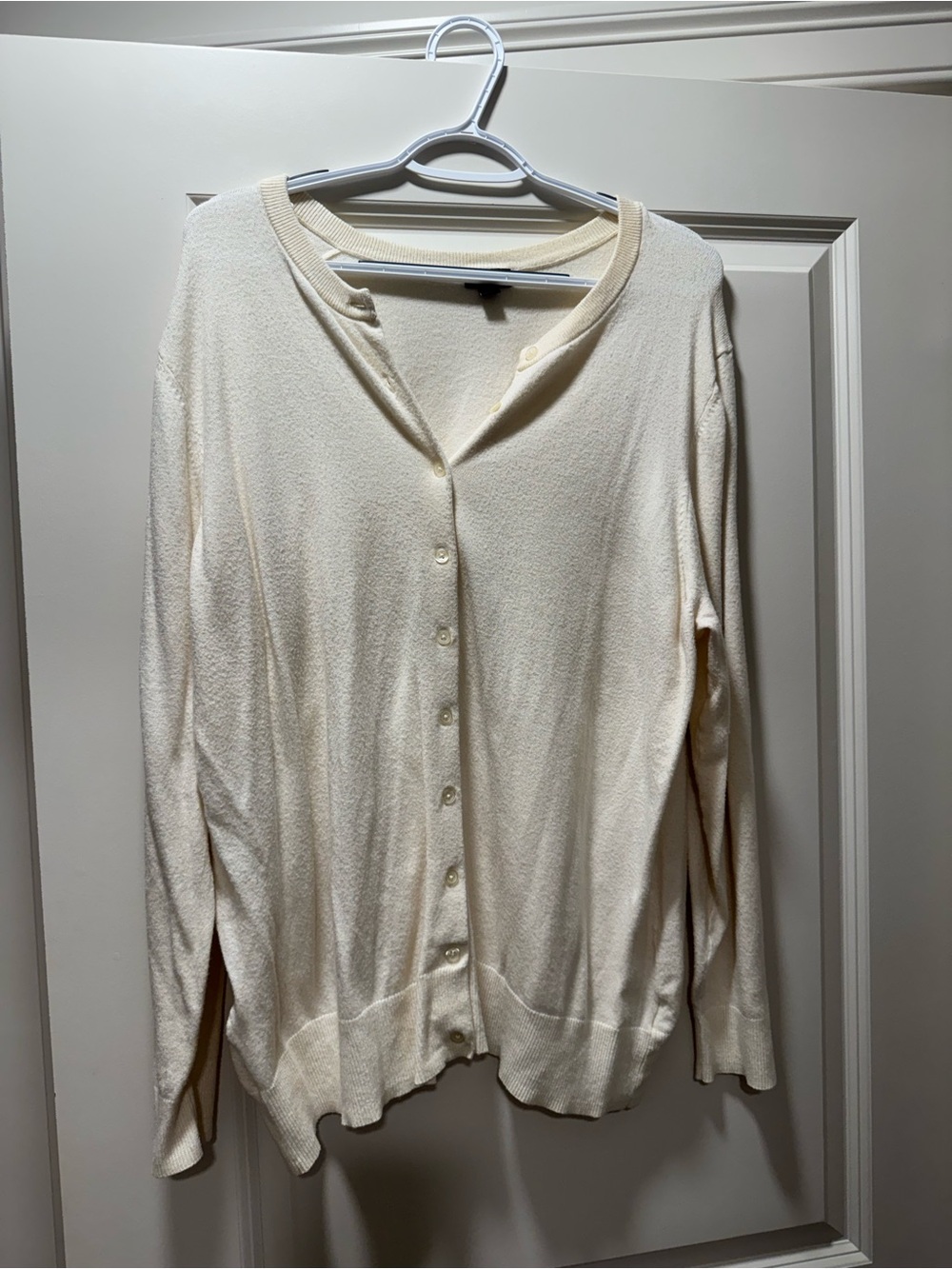Torrid Cream Lightweight Button-Up Cardigan